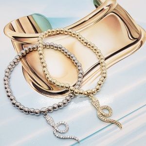 Beautiful Gold and Silver bead bracelets